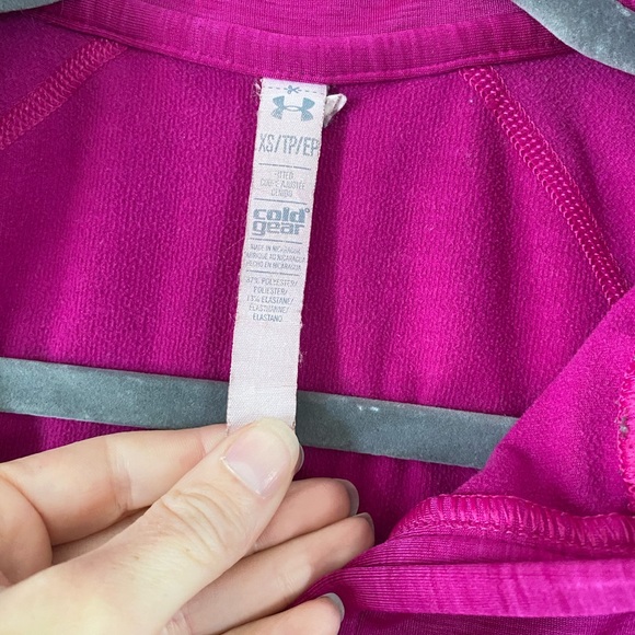 UnderArmour Fuchsia 1/4 Zip Long Sleeve Pullover - Picture 2 of 6